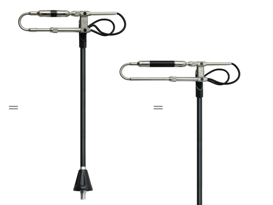 SIS 90 0.5", Messmikrofonverstärkerpaar 1/4" MV 302.1, Messmikrofonkapselpaar 1/2" MK 290, 2 Adapter A 69 1/2"-1/4", Spacer 1/2", 12 und 50 mm, Ausgang 10-pol. LEMO zum Anschluss an Haltegriff oder Fernsteuerung, Koffer aus Aluminium nickel matt